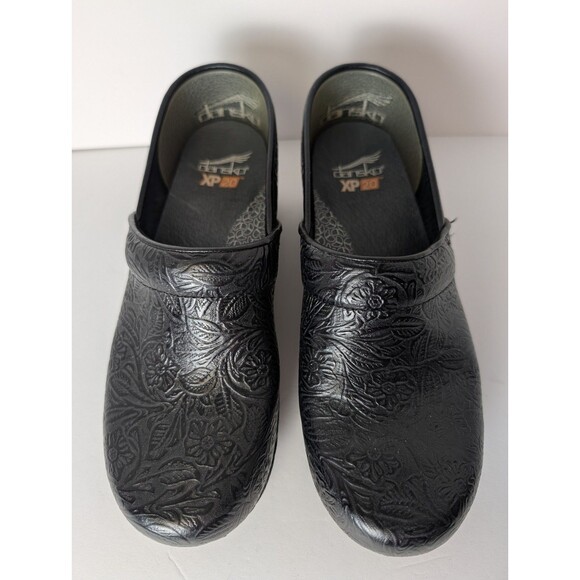 Dansko Professional XP 2.0 Clog Shoe for Women Size 39 Tooled Leather Nursing - Picture 1 of 11